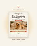 Dog Emergency Information Kit printable cover — Volume II, 44-page fillable PDF dog emergency binder