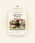 Dog Travel Planner printable cover — Volume IV, 50-page fillable PDF dog travel planner